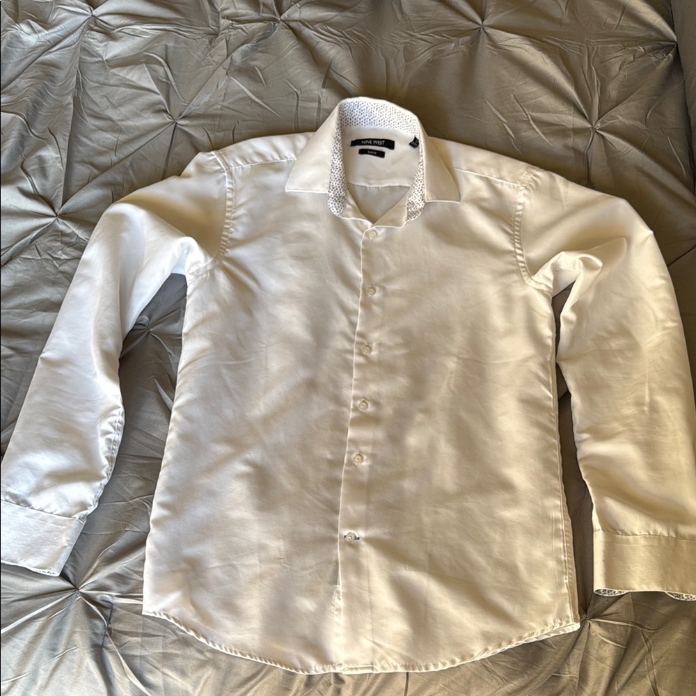 Men's White Button-Up Shirt